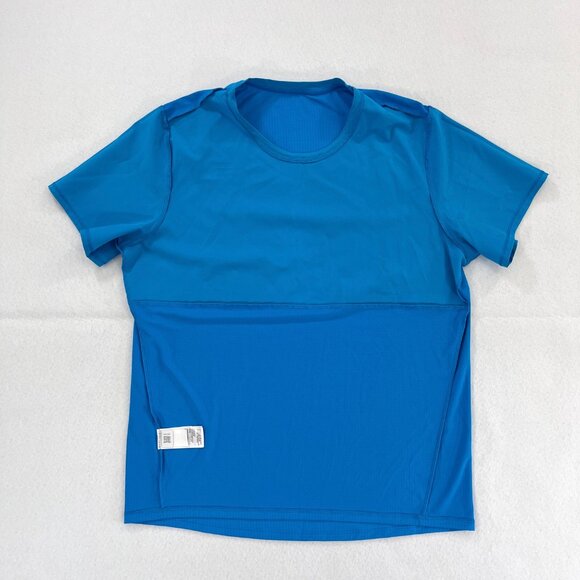 THE NORTH FACE Mens Medium True Run Short Sleeve Panel Running Shirt Blue 2021 - Picture 8 of 16